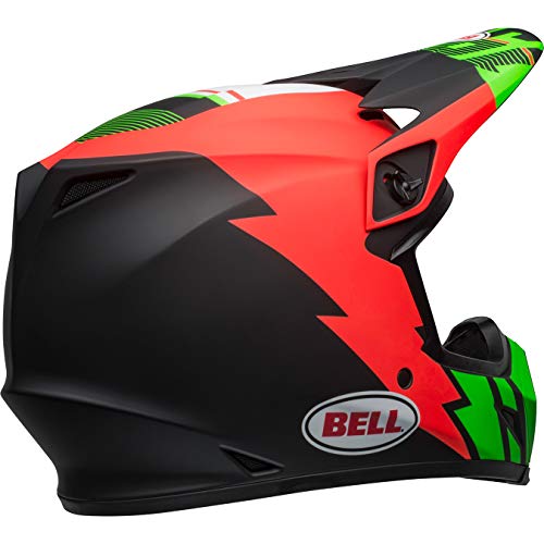 BELL HELMET MX-9 MIPS STRIKE MATT INFRARED/GREEN/BLACK L