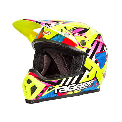 Bell Helmets BH 7080818 Bell MX-9 MIPS Tagger Doble Problema HI Viz S, Hombre