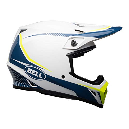 Bell Helmets BH 7091747 Bell MX-9 MIPS Talla, Color, Hombre, Linterna Blanco/Azul/Amarillo XS