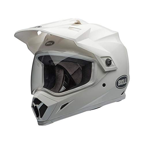 Bell MX-9 Adventure MIPS Cascos, Hombre, Solid White, S