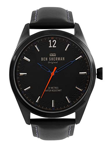 Ben Sherman Reloj Análogo clásico para Hombre de Cuarzo con Correa en Cuero WB019BB