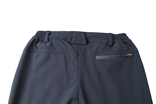 BenBoy Pantalones de Montaña Hombre Impermeables Invierno Calentar Pantalones Trekking Escalada Senderismo Softshell,KZ1672M-Blue-M