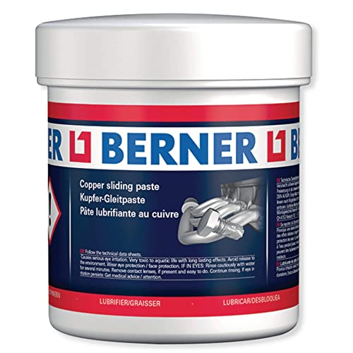 Berner - Grasa de cobre antiagarrotamiento - Apta para altas temperaturas - Cantidad 500 gr