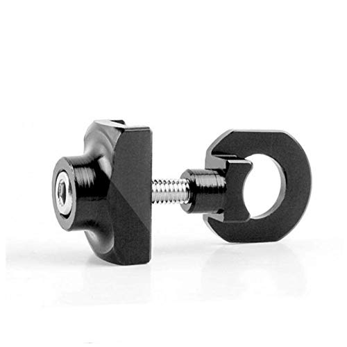 Bestlymood Bike Tensor De Cadena Ajustador Aleación De Aluminio Sujetador De Bicicleta Perno Tornillo De Perno De Bicicleta De una Sola Velocidad para BMX Fixie Bicicleta Negro