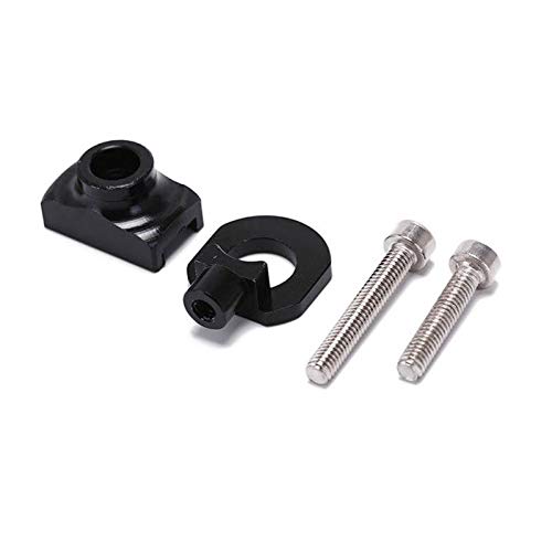 Bestlymood Bike Tensor De Cadena Ajustador Aleación De Aluminio Sujetador De Bicicleta Perno Tornillo De Perno De Bicicleta De una Sola Velocidad para BMX Fixie Bicicleta Negro