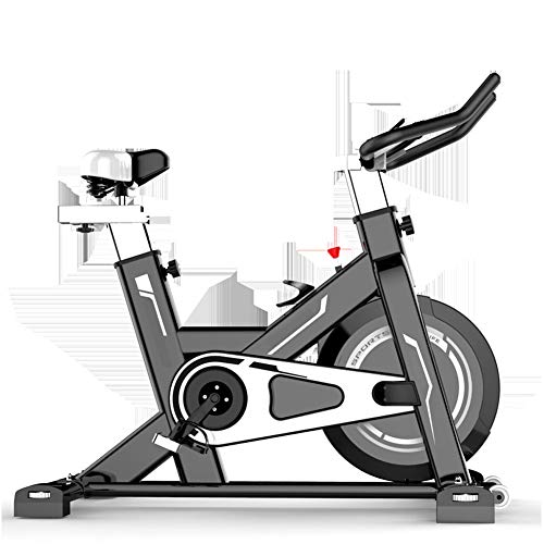 Bicicleta Spinning Profesional,Indoor Cycling Electromagnético Aplicación Inteligente,Resistencia Variable Bicicleta Estatica Ejercicio Aerobico Con Pedal Antideslizante Capacidad de Carga 200KG,Black