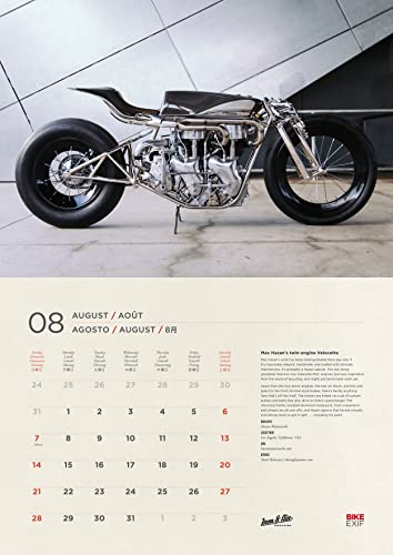 Bike EXIF Custom Motorcycle Calendar 2022