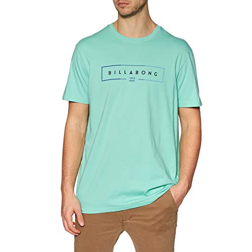 Billabong Unity T Camiseta de Manga Corta con Estampado, Hombre, Light Aqua, L