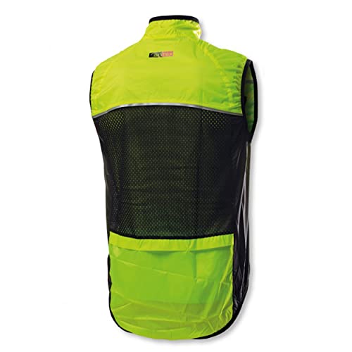 BIOTEX Windbiotex - Chaleco Cortavientos, Hombre, Windbiotex, 08 Giallo Fluo