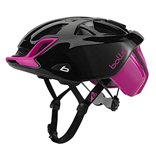 bollé - Casco de Ciclismo estándar One Road, Unisex, Color Negro/Rosa, tamaño 54-58 cm