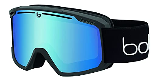 Bollé MADDOX Black Corp Matte / Light Vermillon Blue Cat.1 | Medium-Large - Gafas de esquí Unisex-Adulto