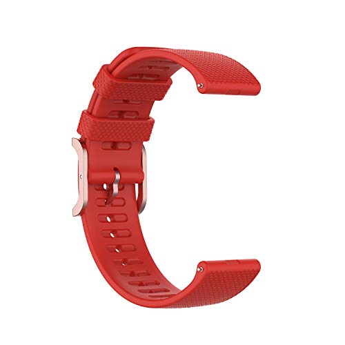 BoLuo 22mm Correa para Polar Grit X /Vantage M,Correas Reloj,Bandas Correa Repuesto,Silicona Reloj Recambio Brazalete Correa Repuesto para Polar Vantage M2/Garmin Venu 2/Vivoactive 4 (rojo)