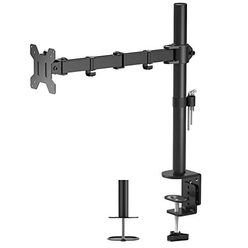 BONTEC Soporte para Monitor 13-32 Zoll y La Base Ajustable de Brazo de Escritorio de Las Pantallas de Monitor de TV, LCD y Computadora Altura Ajustable 10 kg VESA 75x75/100x100 Negro