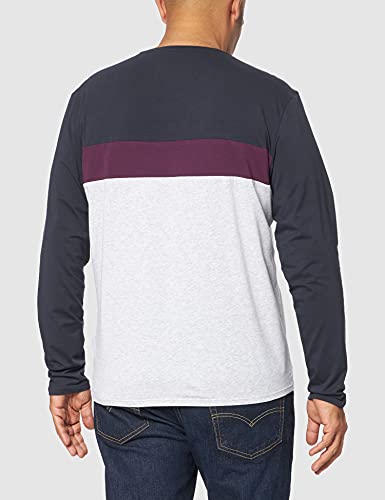 BOSS Balance LS RN Camiseta de Manga Larga, Dark Blue403, L para Hombre