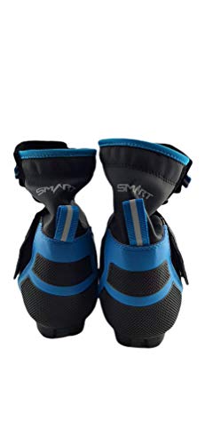 Botín Smart de Ciclismo, Bota para Ciclista - Color Negro y Azul - Talla 40