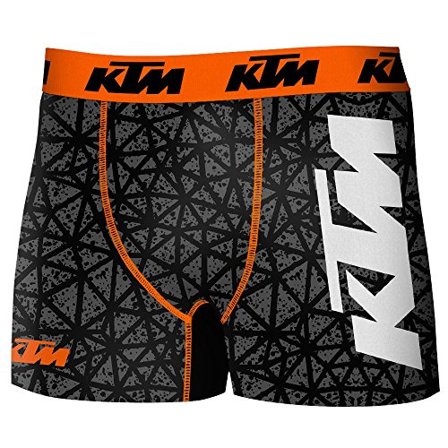 Boxer infantil KTM - microfibra (92% poliéster - 8% elastano) - negro