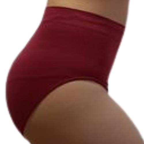 Bragas STV de gran tamaño sin costuras hasta el 48/50, cómodo de llevar, con entrada-pierna. Material suave suave adecuado para protección Menstrual. Gran selección de colores válidos. granate XXL/3XL