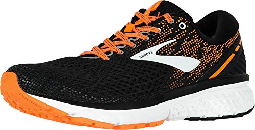 Brooks Ghost 11, Zapatillas de Running Hombre, Multicolor (Black/Silver/Orange 093), 44 EU