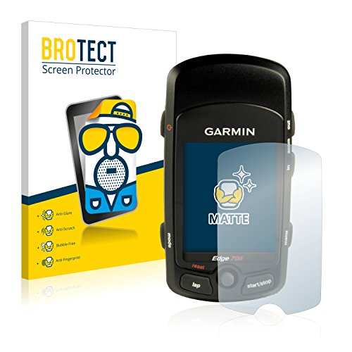 BROTECT Protector Pantalla Anti-Reflejos Compatible con Garmin Edge 705 (2 Unidades) Película Mate Anti-Huellas