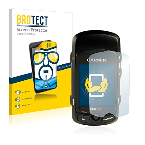 BROTECT Protector Pantalla Compatible con Garmin Edge 705 Protector Transparente (2 Unidades) Anti-Huellas