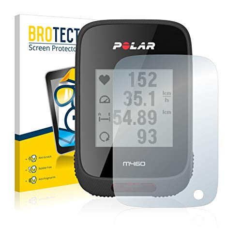 BROTECT Protector Pantalla Compatible con Polar M460 Protector Transparente (2 Unidades) Anti-Huellas