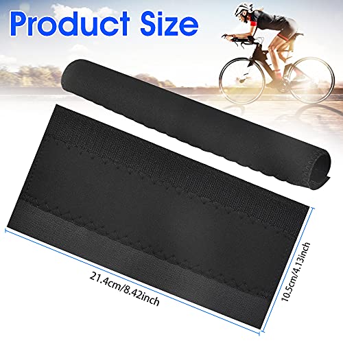 BUENTYA 4 PCS Protectores de Marco de Bicicleta de Neopreno Protector de Cadena Duradero de Engranajes Negro para Bicicleta para Proteger la Cadena y el Marco de la Bicicleta