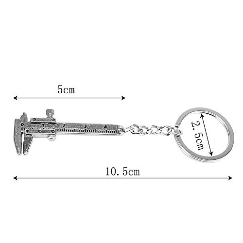 BXU-BG Portátil de medición Instrumentos de medición Mini Key modelo de simulación especial Anillo pies de rey Pie de rey Regla Llavero