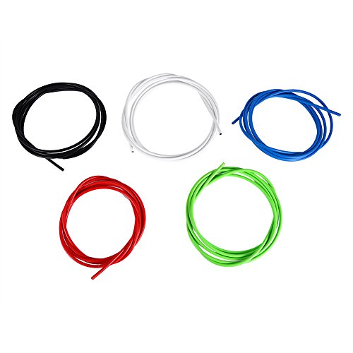 Cable de Cambio de Freno de Bicicleta, 2M Kit de Manguera de Caja de Cable de Cambio de Freno de Bicicleta Accesorio reemplazo para Bicicleta de Montaña MTB(4mm-Blanco)