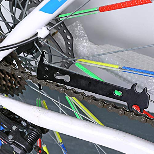 Cadena desgaste de la cadena desgaste de la bici Indicador de bicicletas de montaña indicador de desgaste de la bici del camino de ciclo del inspector Medidor de reparación de herramientas