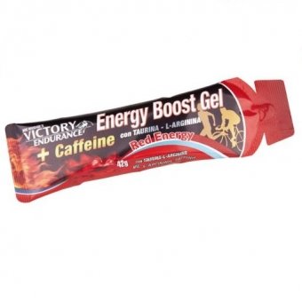 Caja 24 x 42g Energy Boost Gel + Cafeína Red Energy Victory Endurance