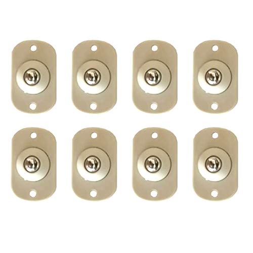 Caja de Almacenamiento de Polea Adhesiva Ruedas para Muebles Polea Tipo Pasta Tipo Bola Mini Ruedas Giratorias de Acero Inoxidable para Botes Basura Cajas de Almacenamiento Macetas 8 Piezas