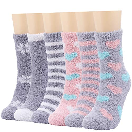 Calcetines de invierno mullidos para mujeres y niñas, cálidos, suaves, gruesos, para dormir, estar en casa