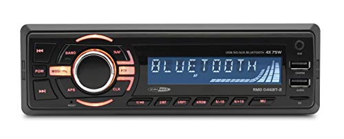 Caliber RMD046BT 4X 75W Bluetooth Negro Receptor Multimedia para Coche - Radio para Coche, 1 DIN,