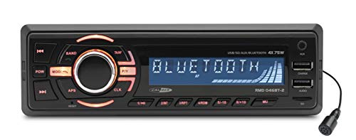 Caliber RMD046BT 4X 75W Bluetooth Negro Receptor Multimedia para Coche - Radio para Coche, 1 DIN,