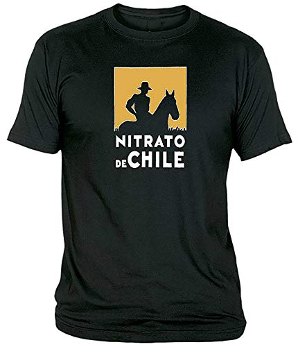 Camiseta Nitrato De Chile Adulto/niño EGB ochenteras 80´s Retro (3XL, Negro)