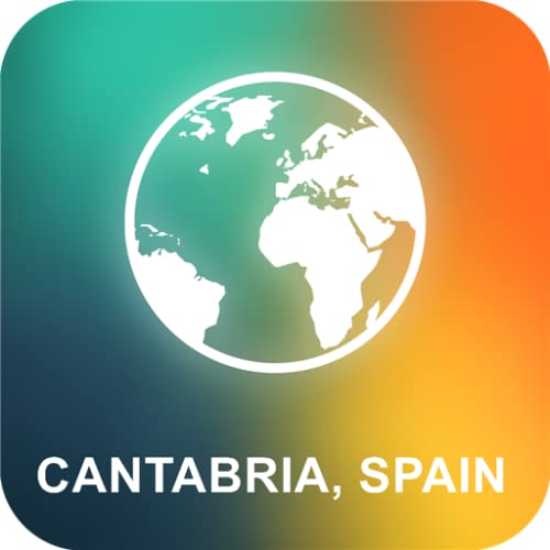 Cantabria, España Offline Mapa