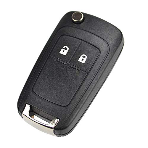 Carcasa de repuesto para llave de coche, 2 botones, para Opel Vauxhall Adam Astra J Insignia Mokka Zafira C Corsa D E Cascada Meriva Karl Viva Fob kit de reparación de llaves inteligentes sin cortar