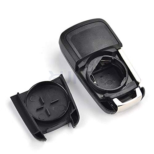 Carcasa de repuesto para llave de coche, 2 botones, para Opel Vauxhall Adam Astra J Insignia Mokka Zafira C Corsa D E Cascada Meriva Karl Viva Fob kit de reparación de llaves inteligentes sin cortar