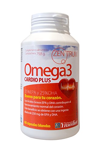 Cardio Plus Omega 3 - Zentrum 60 Cápsulas de Ynsadiet