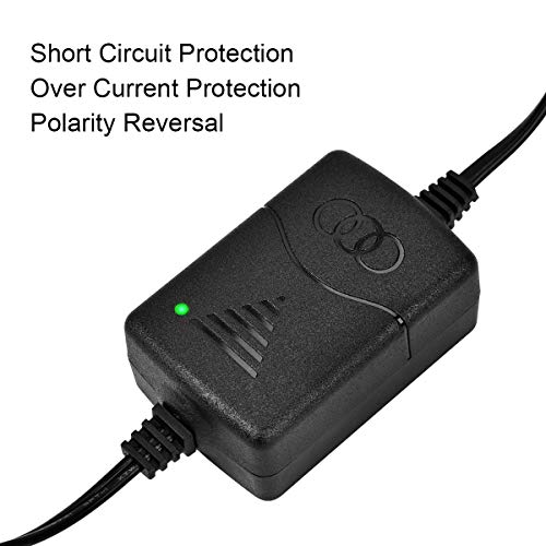 Cargador de Batería 12V 1300 mA con Protecciones Múltiples Inteligente Mantenimiento Automático para Batería de Plomo ácido Sellada de Motocicletas, Coche, Automóviles