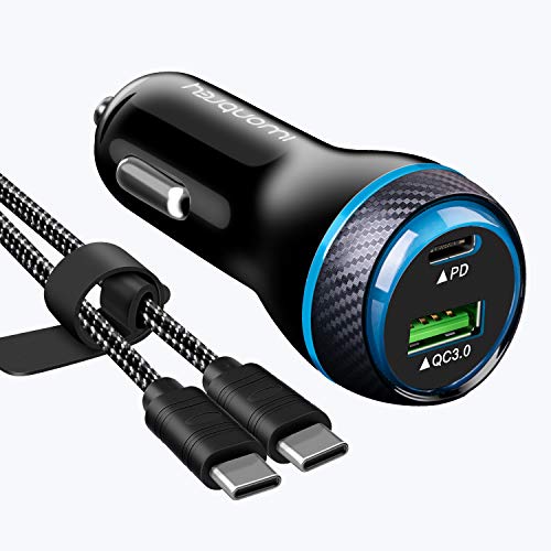 Cargador de Coche rápido USB C,Cargador Coche Compatible con Samsung Galaxy S21/S21 5G/Ultra/Note/10/9,iPhone 13/12/11,Huawei,Pixel,Xiaomi