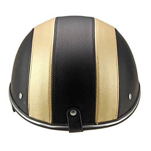 Casco de moto ajustable y resistente al viento para hombre y mujer, Unisex adulto, No nulo, dorado