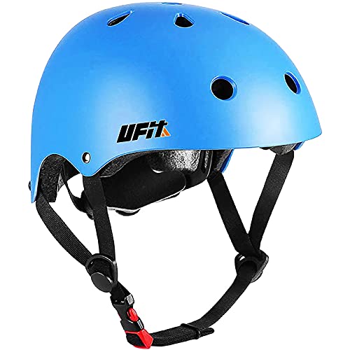 Casco para niños y niñas Casco cómodo Ajustable de Seguridad para patineta, patineta, Bicicleta (3-8 años) (Blue, S(3-8years Old))