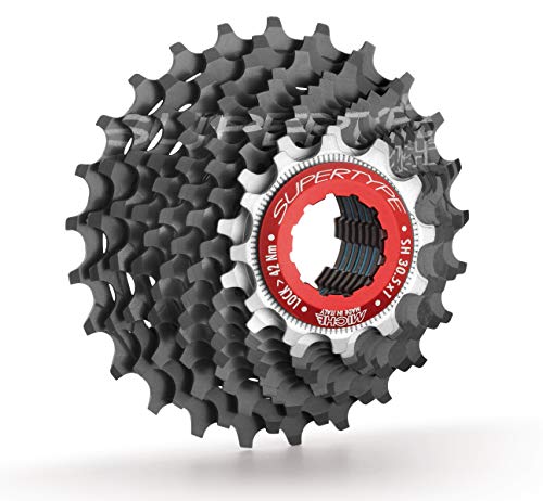 Cassette 11 V Miche supertype Shimano, tamaño 11/30, 0.57, 5.51 x 7.20 x 2.32inches