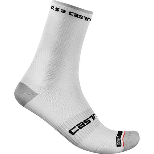 CASTELLI Rosso Corsa Pro 15 Sock - Calcetines para hombre, Hombre, Calcetines, 4521026-001, blanco, XX-Large
