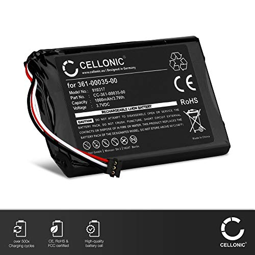 CELLONIC® Batería de Repuesto 361-00035-00 361-00035-02 Compatible con Garmin nüvi 2350LT 2360LT 2370LT 2340LT Edge Touring Plus, 1000mAh + Juego de Herramientas, Batería Recargable para GPS Battery