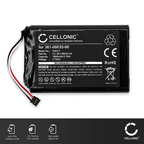 CELLONIC® Batería de Repuesto 361-00035-00 361-00035-02 Compatible con Garmin nüvi 2350LT 2360LT 2370LT 2340LT Edge Touring Plus, 1000mAh + Juego de Herramientas, Batería Recargable para GPS Battery