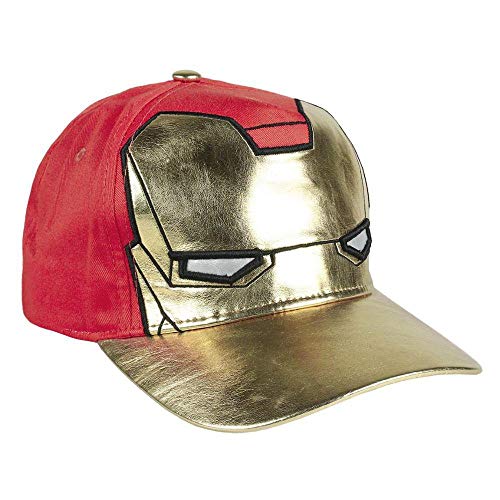 Cerdá Gorra INNOVACIÓN Avengers Iron Man, Multicolor (Multicolor 001), 3 (Tamaño del Fabricante:M) para Niños