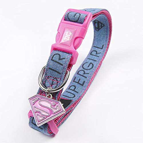 CERDÁ LIFE'S LITTLE MOMENTS Collar para Perros Medianos de Super Girl® - Licencia Oficial Super Girl®