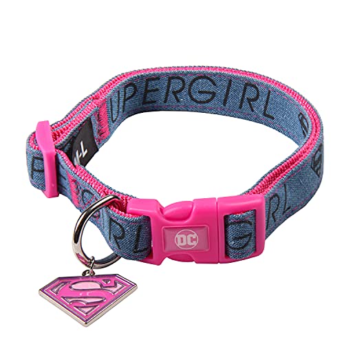 CERDÁ LIFE'S LITTLE MOMENTS Collar para Perros Medianos de Super Girl® - Licencia Oficial Super Girl®